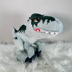 Mattel Jurassic World T Rex Animatronic Plush 10 Inch Walking Roaring